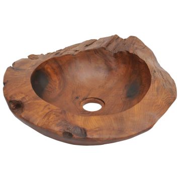 Umywalka z drewna tekowego, 45 cm