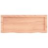Półka, jasnobrązowa, 80x30x6 cm, lakierowane drewno dębowe