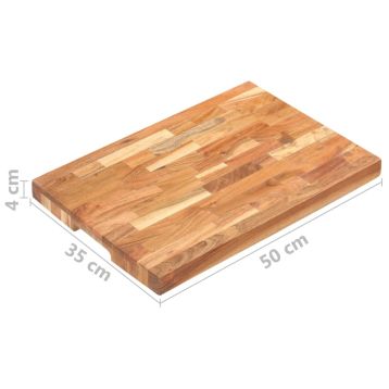 Deska do krojenia, 50x35x4 cm, drewno akacjowe