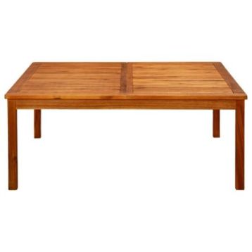 Ogrodowy stolik kawowy, 110x110x45 cm, lite drewno akacjowe